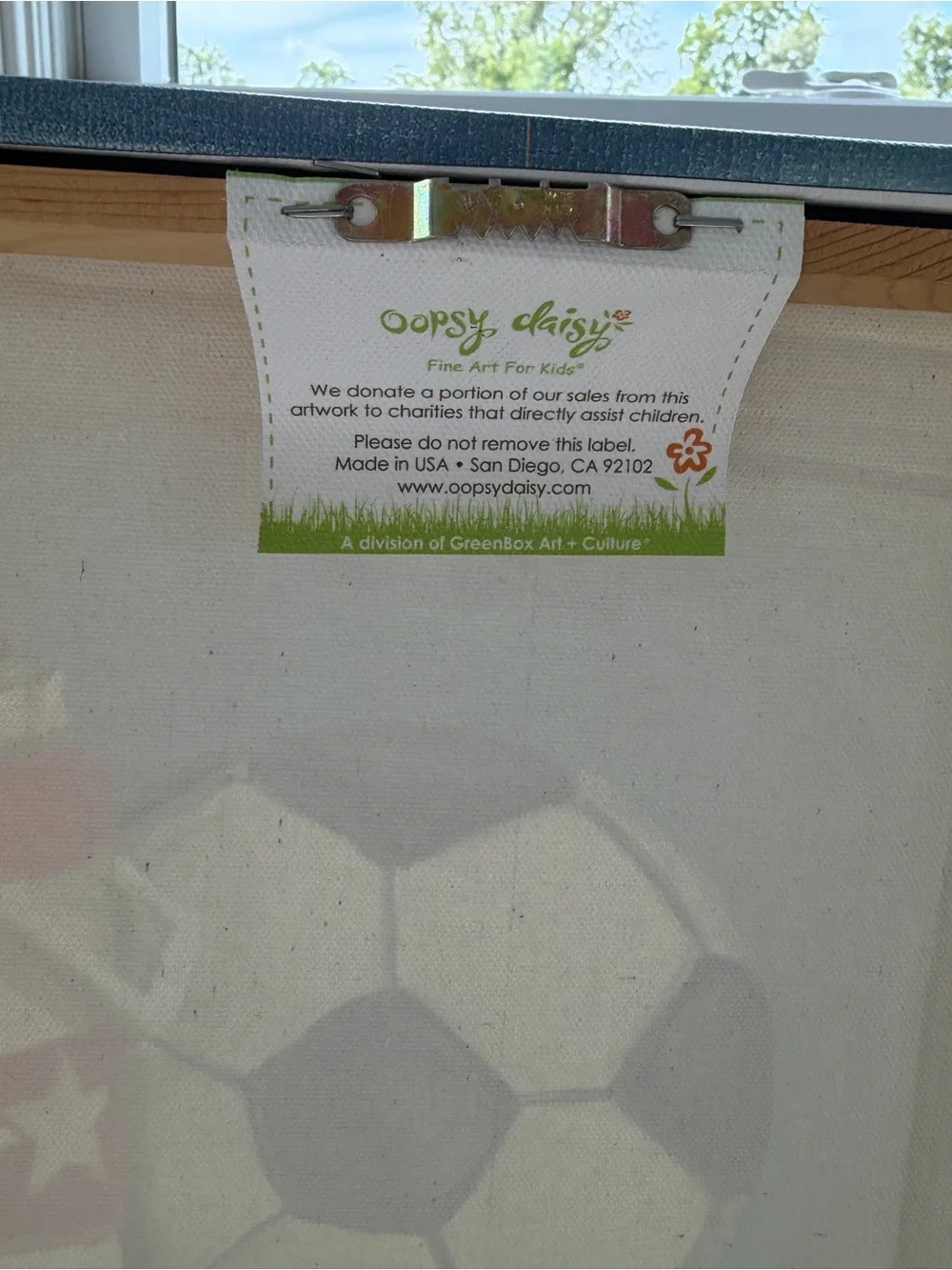Canvas Wall Art Soccer Locket by Oopsy Daisy Personalized “Noah”